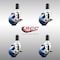 Service Caster 3 Inch 316SS Solid Poly Swivel 1-3/8 Inch Expanding Stem Caster Set Brake SCC SCC-SS316EX20S314-SPUS-TLB-138-4 - alternate 4